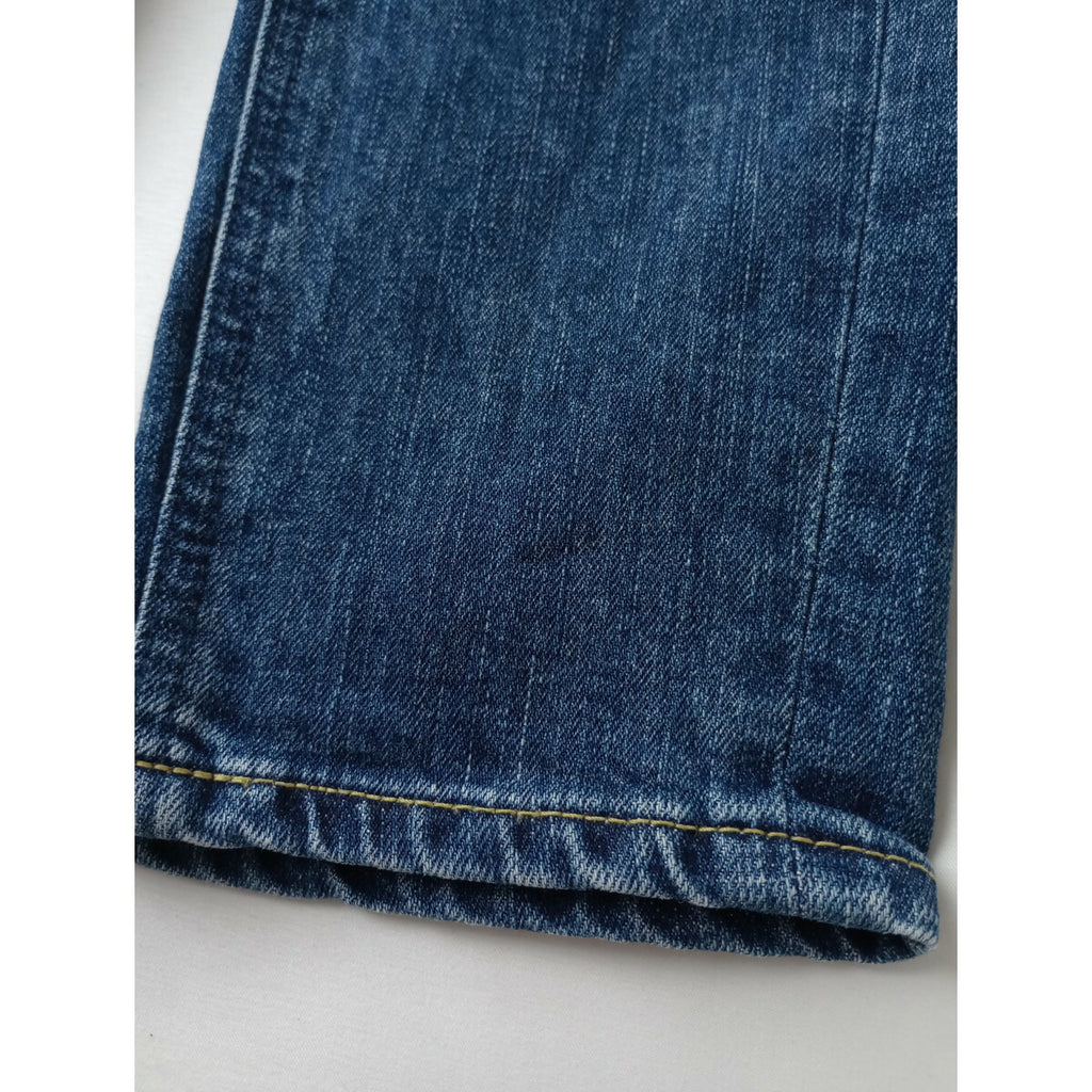 YANUK ヤヌーク ボーイズ テーパード ANN / FUB デニム パンツ 21 ブルー【中古】