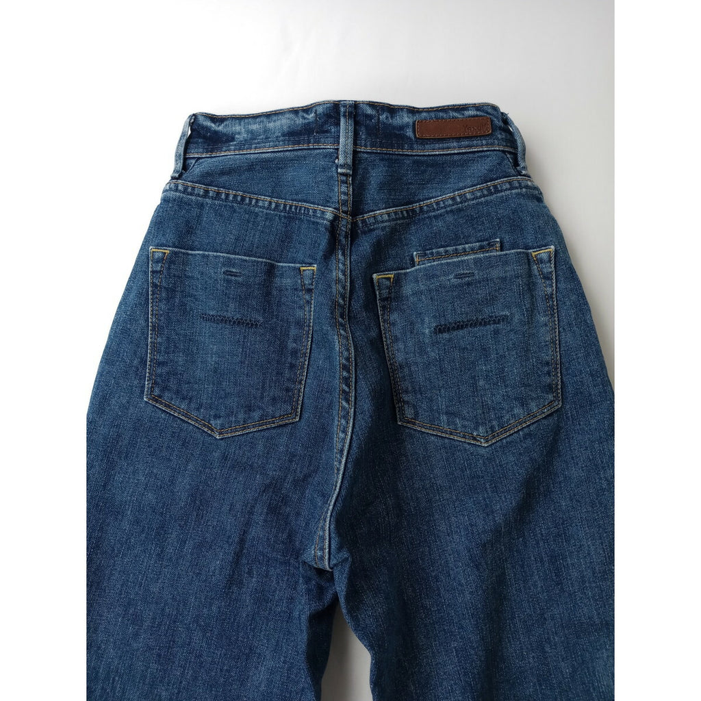 YANUK ヤヌーク ボーイズ テーパード ANN / FUB デニム パンツ 21 ブルー【中古】