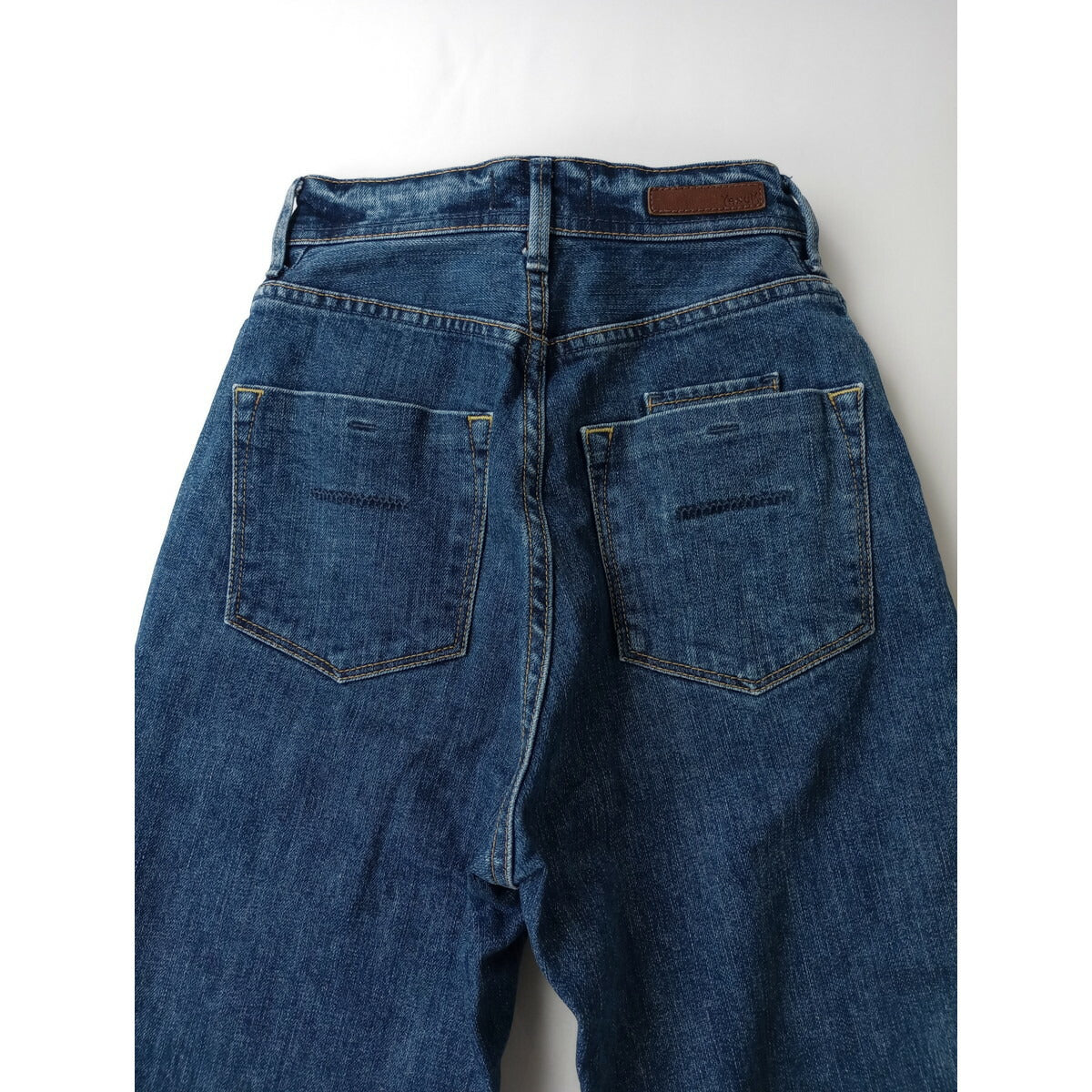 YANUK ヤヌーク ボーイズ テーパード ANN / FUB デニム パンツ 21 ブルー【中古】