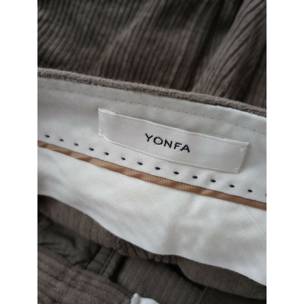 24AW YONFA ヨンファ コーデュロイ パンツ ベージュ XS (25M＋0818)【中古】