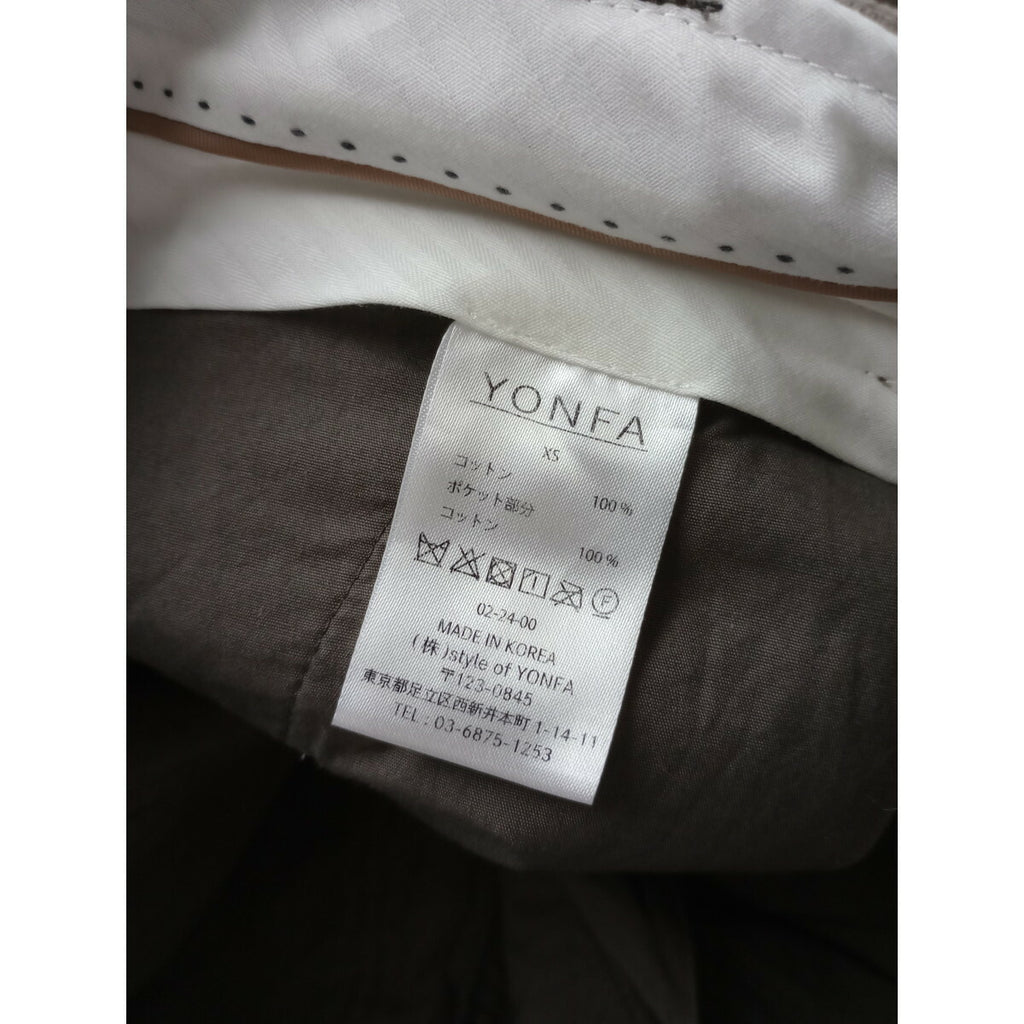 24AW YONFA ヨンファ コーデュロイ パンツ ベージュ XS (25M＋0818)【中古】