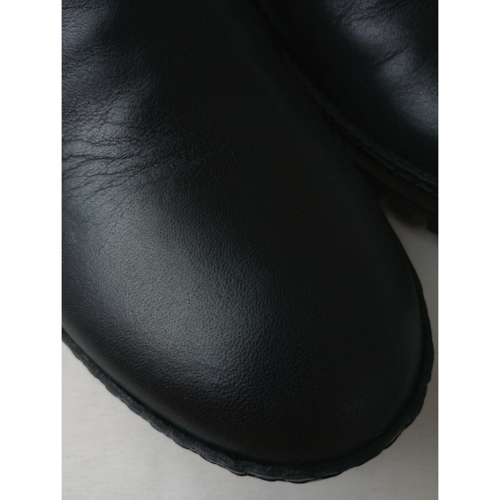 新品 maison de soil メゾンドソイル SIDE GORE BOOTS WITH VIBRAM サイドゴア レザー ブーツ 黒 ブラック 36 23.5 靴