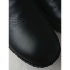 新品 maison de soil メゾンドソイル SIDE GORE BOOTS WITH VIBRAM サイドゴア レザー ブーツ 黒 ブラック 36 23.5 靴