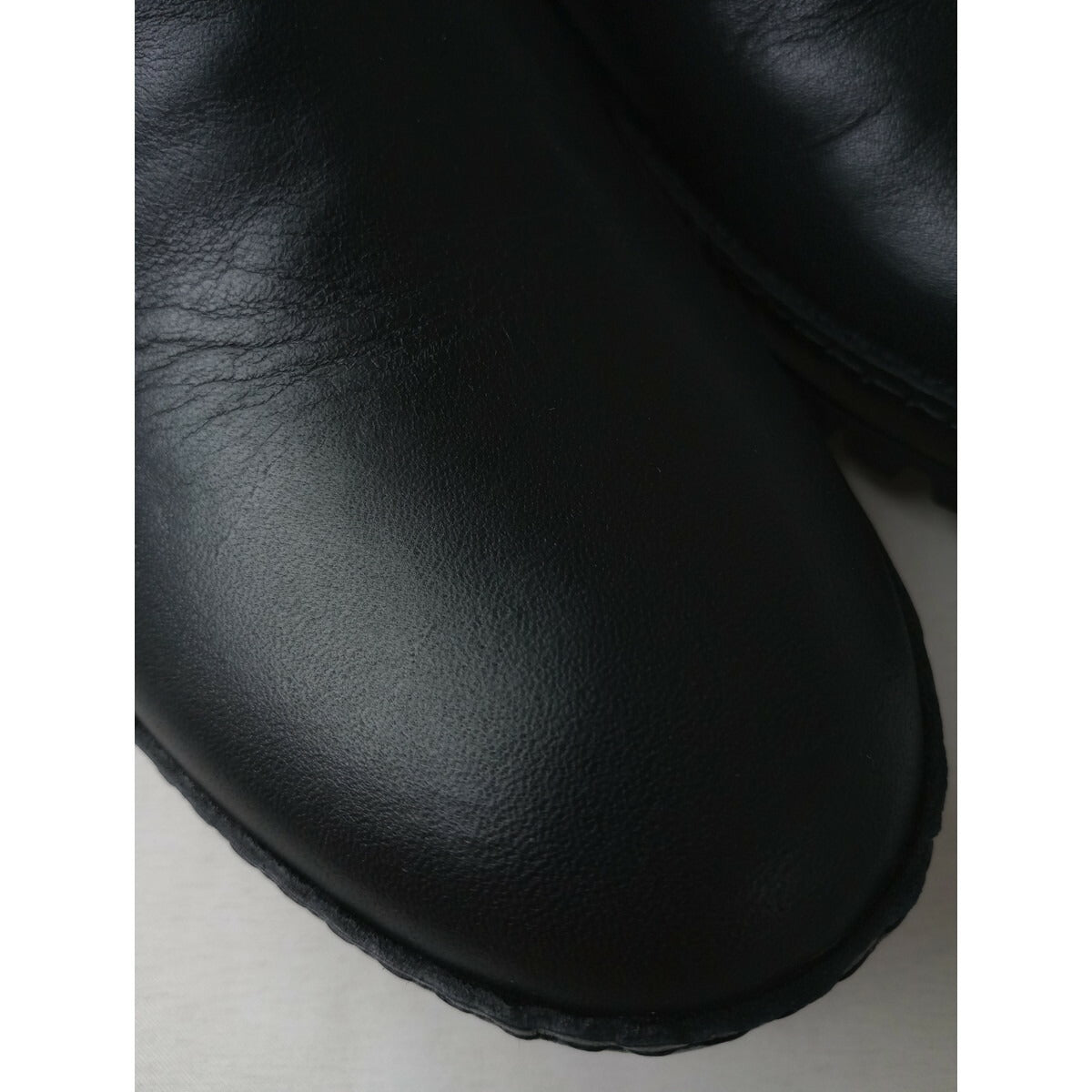 新品 maison de soil メゾンドソイル SIDE GORE BOOTS WITH VIBRAM サイドゴア レザー ブーツ 黒 ブラック 36 23.5 靴