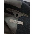 CELINE セリーヌ フィービー期 クロンビー ウール コート グレー 2 (15M＋9925)【中古】