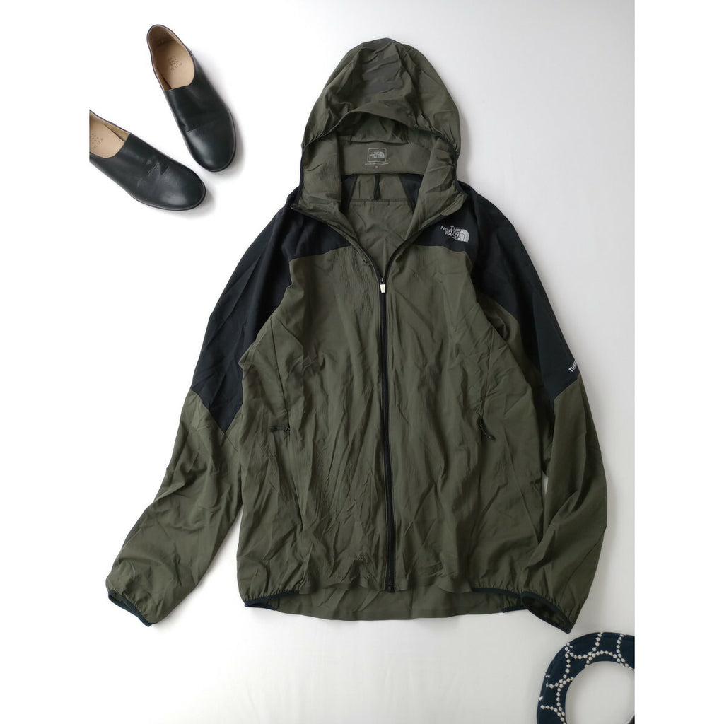 THE NORTH FACE ザ ノース フェイス Swallowtail Vent Hoodie スワロテイル ベント フーディ カーキ ジャケット M【中古】
