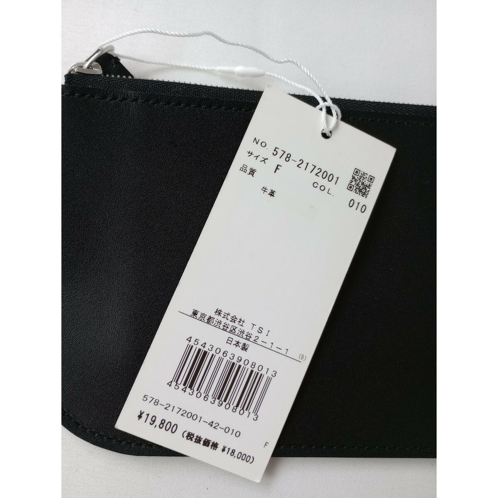 新品 マーガレットハウエル MARGARET HOWELL 黒 ブラック レザー ケース ポーチ