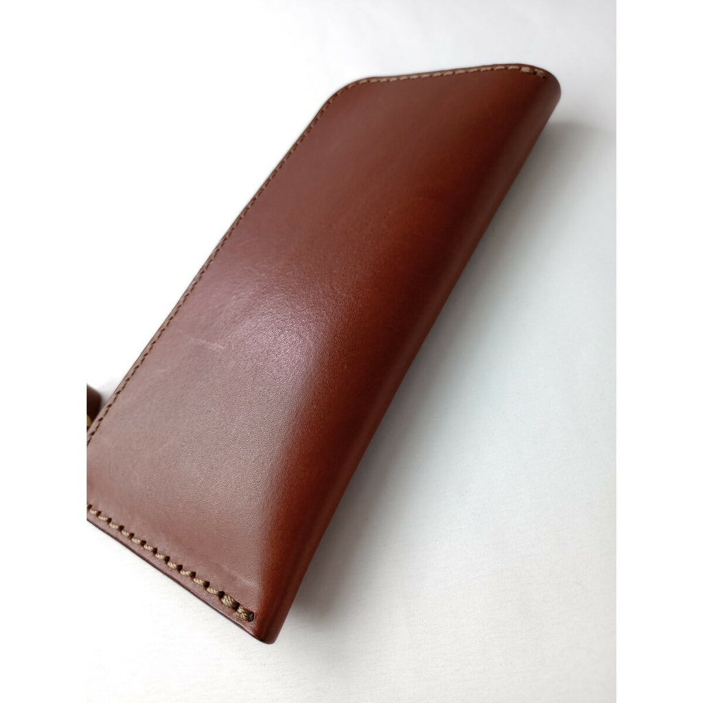 ヘルツ HERZ L字 ファスナー 長財布 レザーロングウォレット ブラウン【中古】