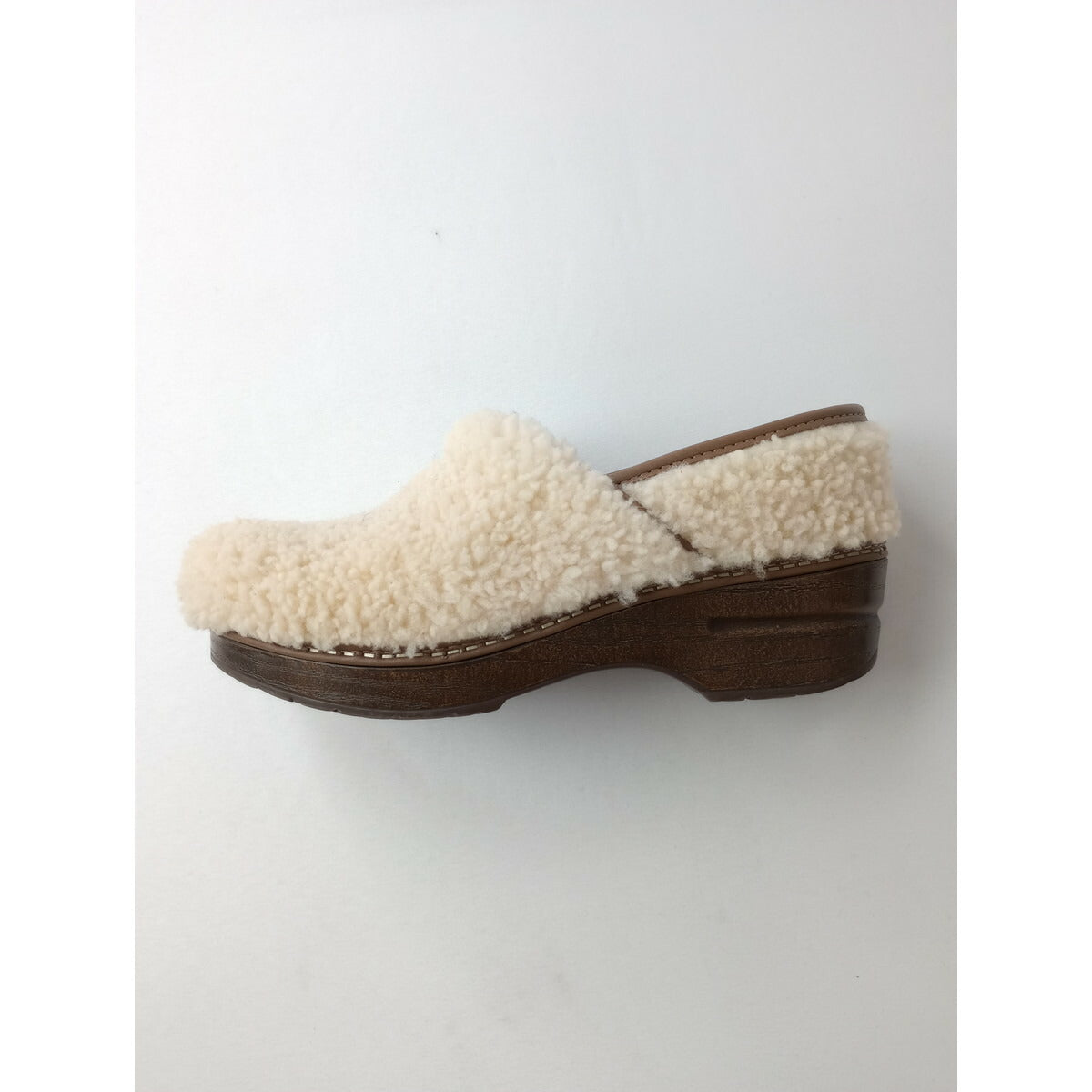 DANSKO ダンスコ プロフェッショナル 羊毛 ボア シューズ 靴 ライトベージュ 38 (23M＋0429)【中古】