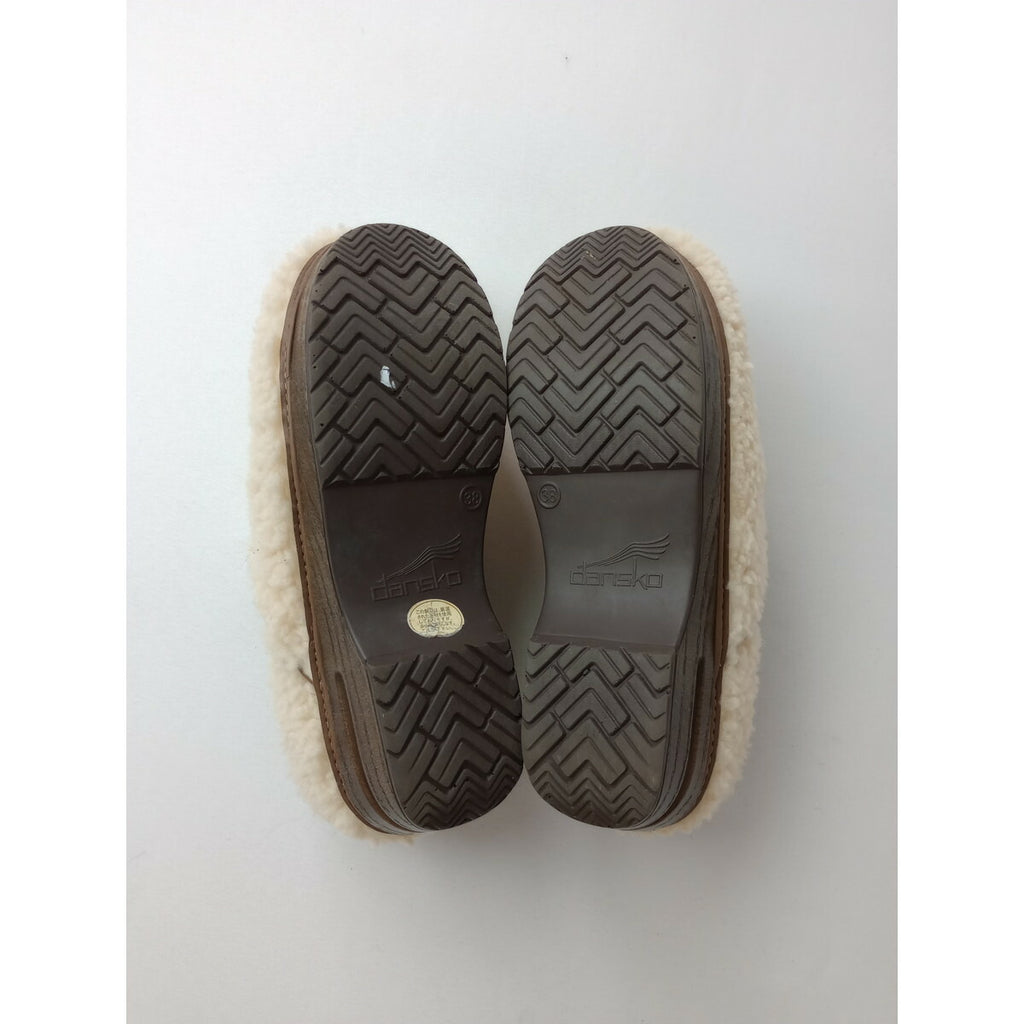 DANSKO ダンスコ プロフェッショナル 羊毛 ボア シューズ 靴 ライトベージュ 38 (23M＋0429)【中古】