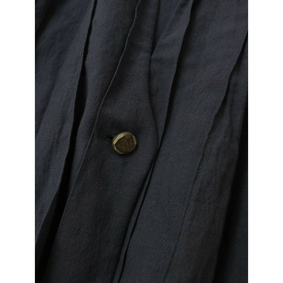 ミナペルホネン mina perhonen jour プリーツ ショート ジャケット ネイビー 38【中古】