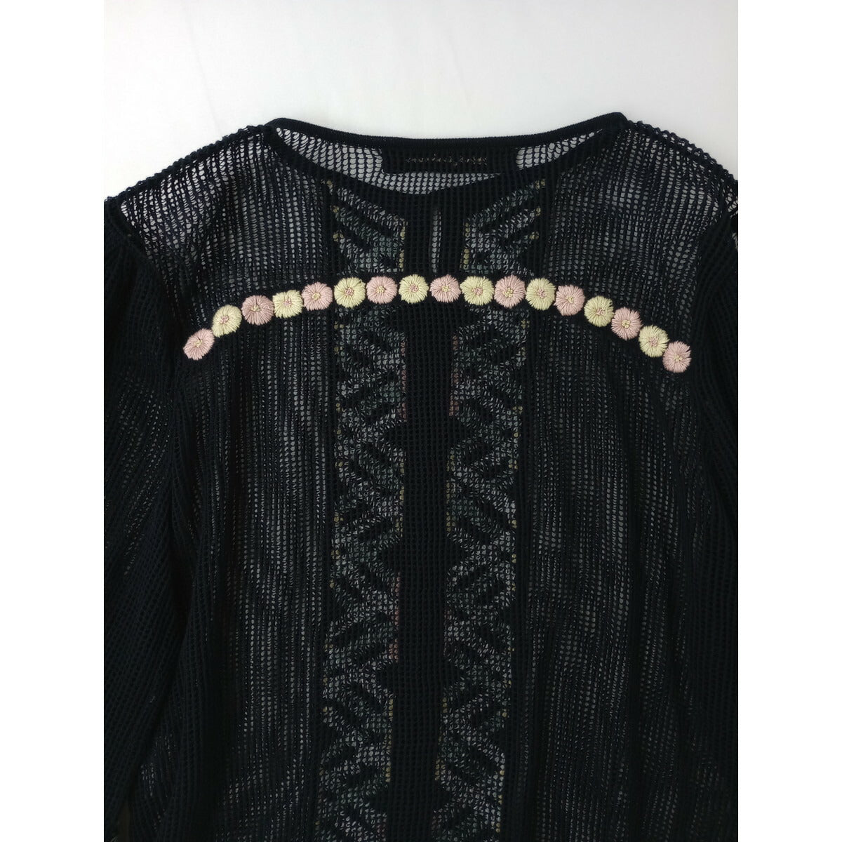 ミナペルホネン minaperhonen Kori カーディガン ニット メッシュ ネイビー 38【中古】