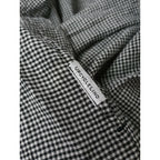 24SS nest Robe ネストローブ ギンガム チェック 柄 エプロンドレス サロペット ロング ワンピース UpcycleLino 白黒 F【中古】