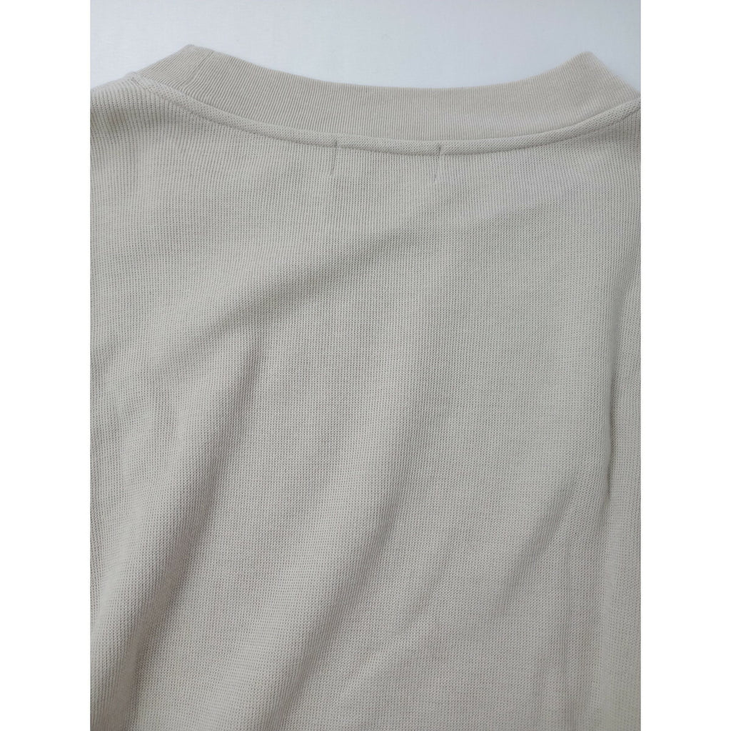 25AW MARGARET HOWELL マーガレットハウエル COTTON WOOL JERSEY TOP コットン ウール ジャージー プルオーバー 長袖 トップス ベージュ2【中古】