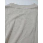 25AW MARGARET HOWELL マーガレットハウエル COTTON WOOL JERSEY TOP コットン ウール ジャージー プルオーバー 長袖 トップス ベージュ2【中古】