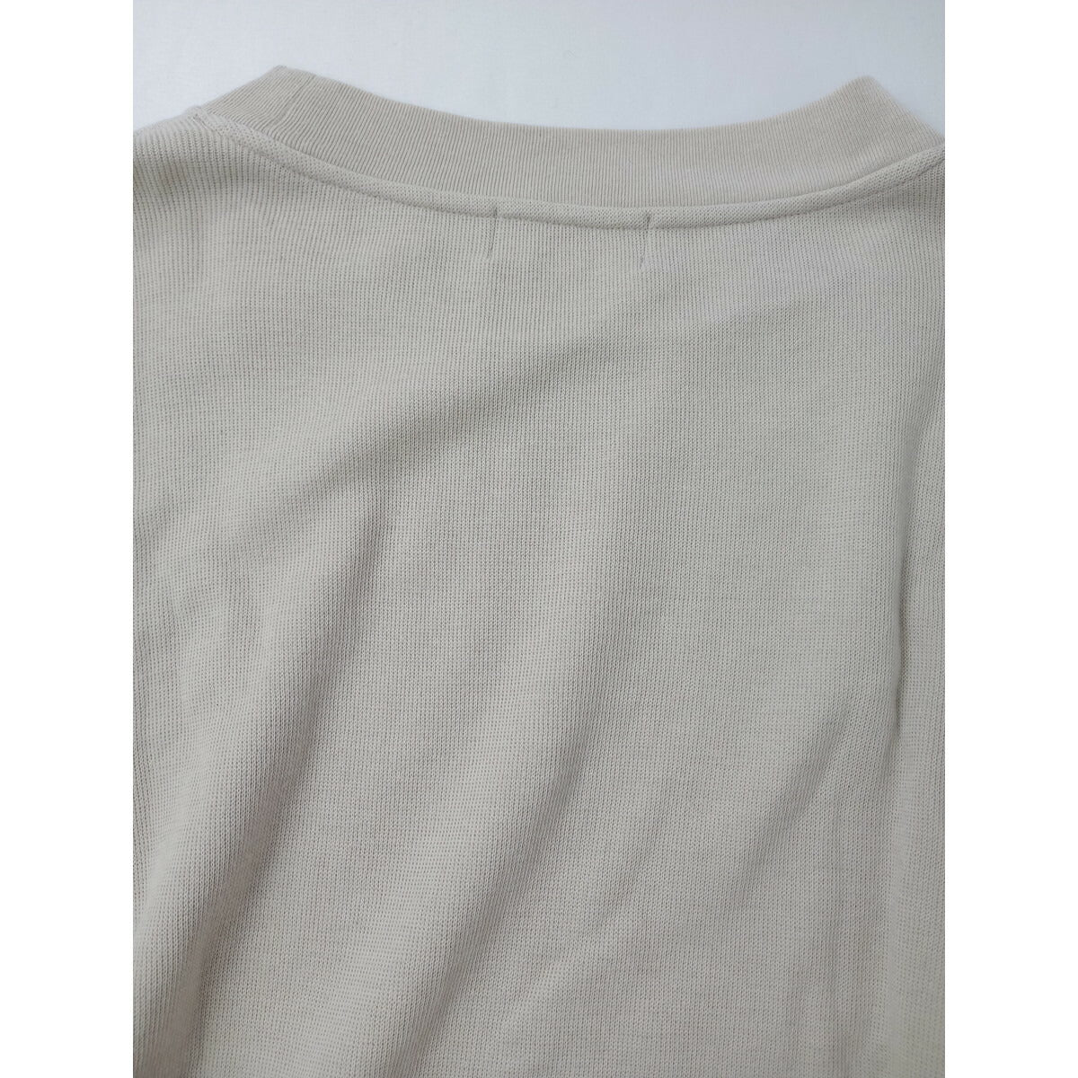 25AW MARGARET HOWELL マーガレットハウエル COTTON WOOL JERSEY TOP コットン ウール ジャージー プルオーバー 長袖 トップス ベージュ2【中古】