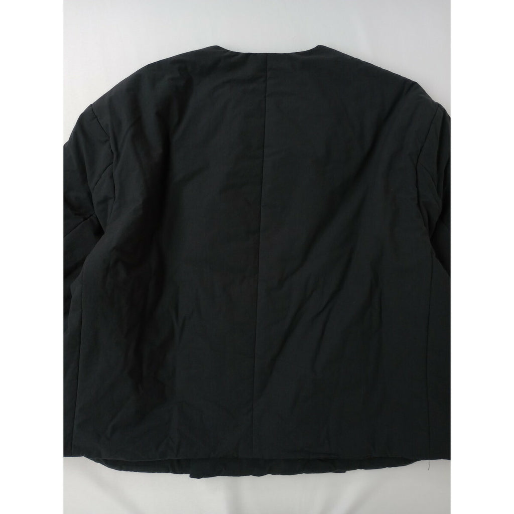 R&D.M.Co- オールドマンズテーラー PUFF JACKET パフ ノーカラー ジャケット 中綿 墨黒 M【中古】