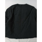 R&D.M.Co- オールドマンズテーラー PUFF JACKET パフ ノーカラー ジャケット 中綿 墨黒 M【中古】