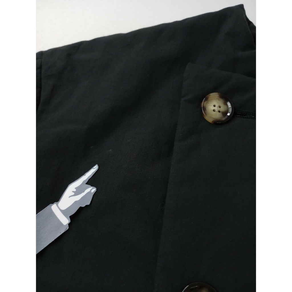 R&D.M.Co- オールドマンズテーラー PUFF JACKET パフ ノーカラー ジャケット 中綿 墨黒 M【中古】