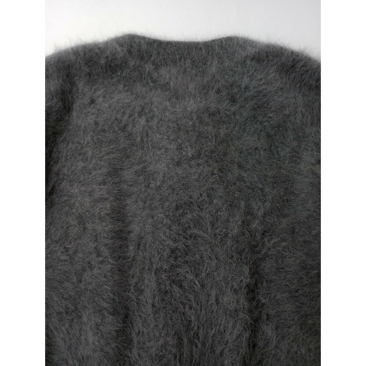 25AW Whim Gazette ウィム ガゼット ウール カシミヤ ファー ボタン ジャケット カーディガン 羽織 グレー (21M＋1730)【中古】