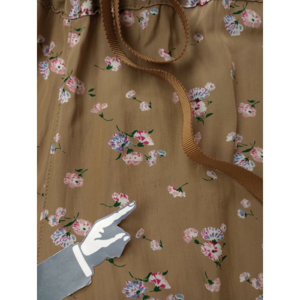 JOURNEE EN ROSE ジュルネアンローズ Hug O War ハグオーワー 花柄 イージーパンツ ベージュ【中古】