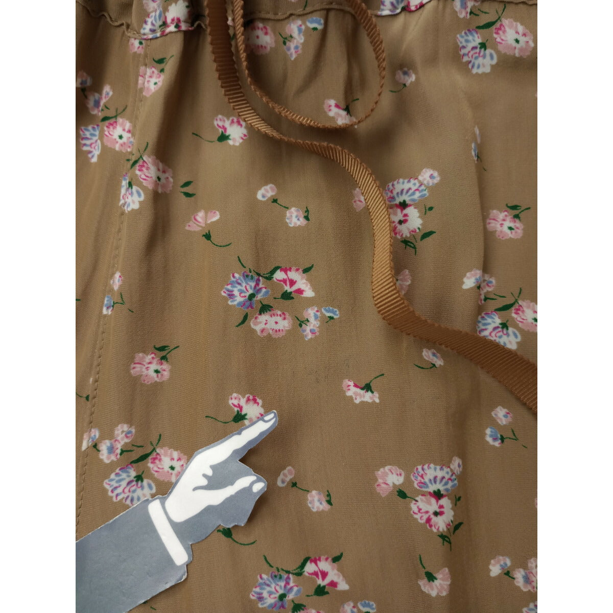 JOURNEE EN ROSE ジュルネアンローズ Hug O War ハグオーワー 花柄 イージーパンツ ベージュ【中古】