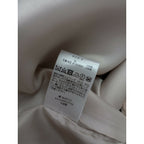 Cloth&Cross クロスアンドクロス 雅姫 ウール100％ ノーカラー ロングコート ライトベージュ F (18M＋0984)【中古】