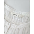 24SS susuri ススリ リネン 麻 ザフール ブラウス トップス 長袖 白 ホワイト 1【中古】
