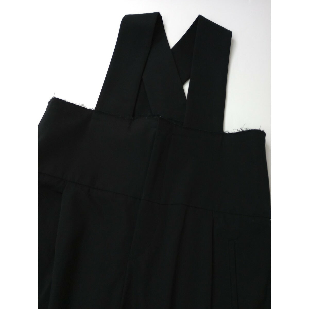 COMME des GARCONS コムデギャルソン カットオフサロペット オールインワン 黒 ブラック XS【中古】
