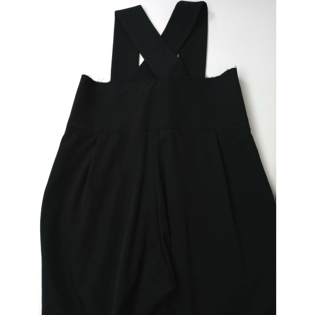 COMME des GARCONS コムデギャルソン カットオフサロペット オールインワン 黒 ブラック XS【中古】