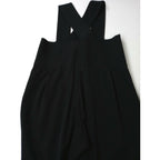 COMME des GARCONS コムデギャルソン カットオフサロペット オールインワン 黒 ブラック XS【中古】