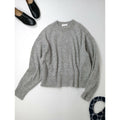 24AW kagure かぐれ アーバンリサーチ キッド モヘア クルーネック 長袖 ニット トップス グレー （18M＋0228)【中古】