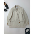 MARW UNITED ARROWS マルゥ ユナイテッドアローズ バック アシンメトリー ジャケット ベージュ 34（中古）