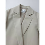 MARW UNITED ARROWS マルゥ ユナイテッドアローズ バック アシンメトリー ジャケット ベージュ 34（中古）