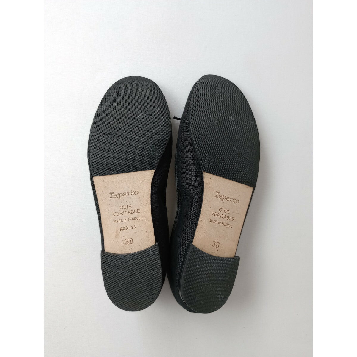 Repetto × 雅姫 レペット ハグオーワー LEE別注 リネン 麻 混 サンドリオン バレエ シューズ フラット パンプス 靴 38【中古】
