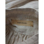 suzuki takayuki スズキタカユキ herringbone twill shirt ヘリンボーン ツイル シャツ 長袖 ワンピース ロング 生成り【中古】