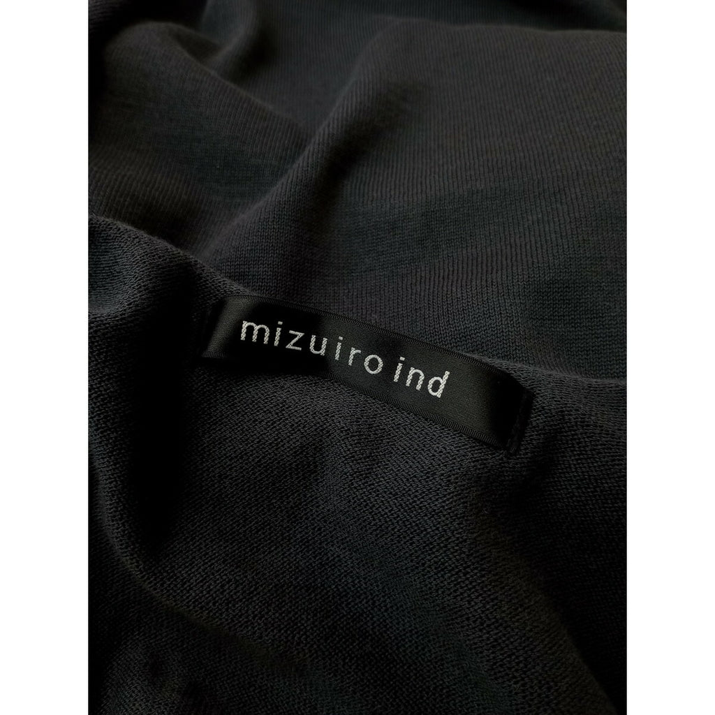 mizuiro ind ミズイロインド ニット プルオーバー トップス 墨黒【中古】