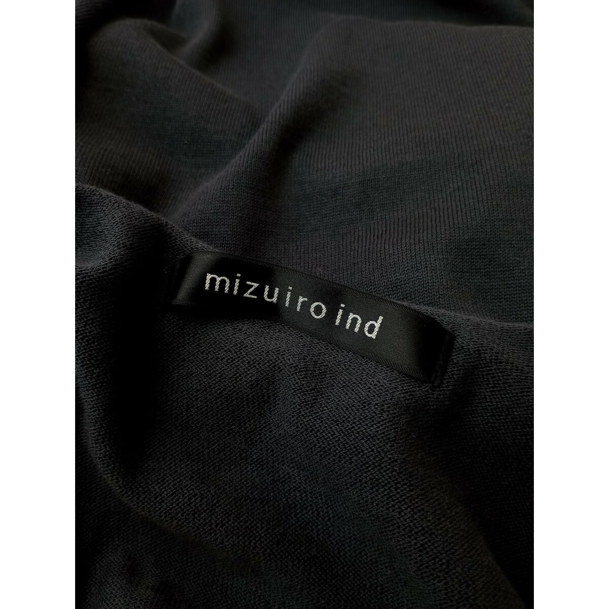mizuiro ind ミズイロインド ニット プルオーバー トップス 墨黒【中古】