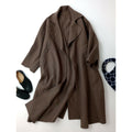 Cloth&Cross クロスアンドクロス 雅姫 ウール 毛 100％ ロングコート モカブラウン 1 (21M＋2541)【中古】