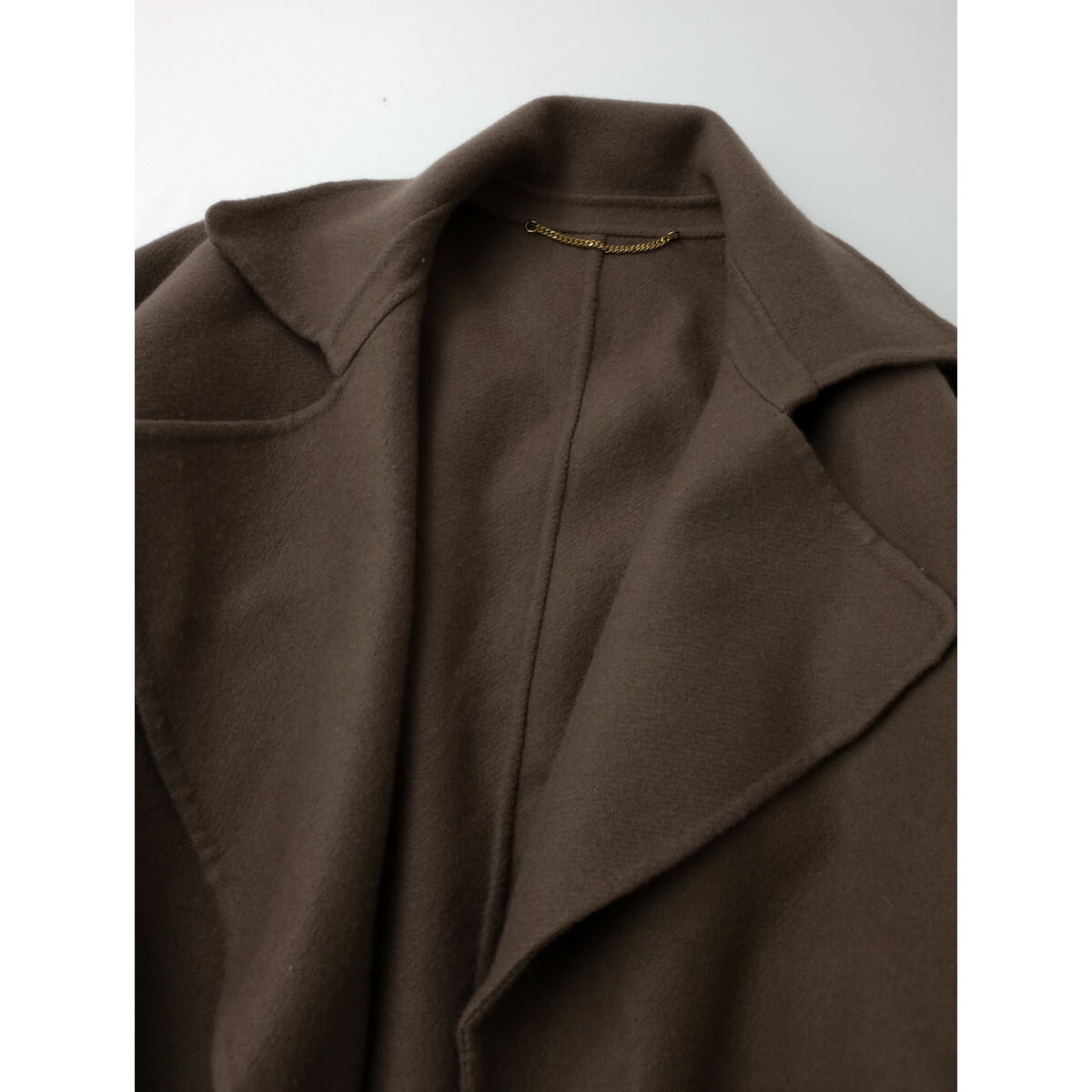 Cloth&Cross クロスアンドクロス 雅姫 ウール 毛 100％ ロングコート モカブラウン 1 (21M＋2541)【中古】