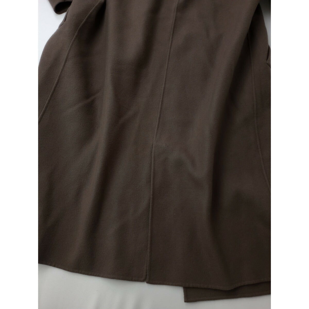 Cloth&Cross クロスアンドクロス 雅姫 ウール 毛 100％ ロングコート モカブラウン 1 (21M＋2541)【中古】