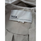 TICCA ティッカ ドルマン タック スリーブ リラックス ワンピース スキッパー ロング ベージュ【中古】