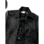 24SS COMME des GARCONS コムデギャルソン ナイロン 100％ チュール シアー シャツ 長袖 黒 ブラック XS【中古】