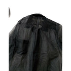 24SS COMME des GARCONS コムデギャルソン ナイロン 100％ チュール シアー シャツ 長袖 黒 ブラック XS【中古】