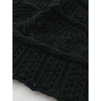 COMME des GARCONS コムデギャルソン メッシュ ニット 長袖 トップス S 黒 ブラック【中古】