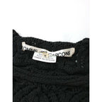 COMME des GARCONS コムデギャルソン メッシュ ニット 長袖 トップス S 黒 ブラック【中古】