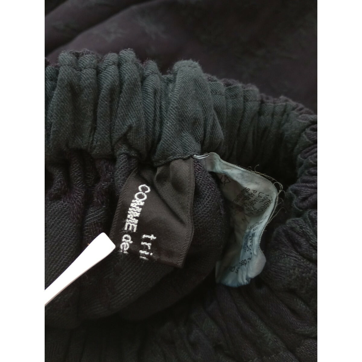 tricot COMME des GARCONS トリコ コムデ ギャルソン 花柄 ロングスカート 黒 ブラック【中古】
