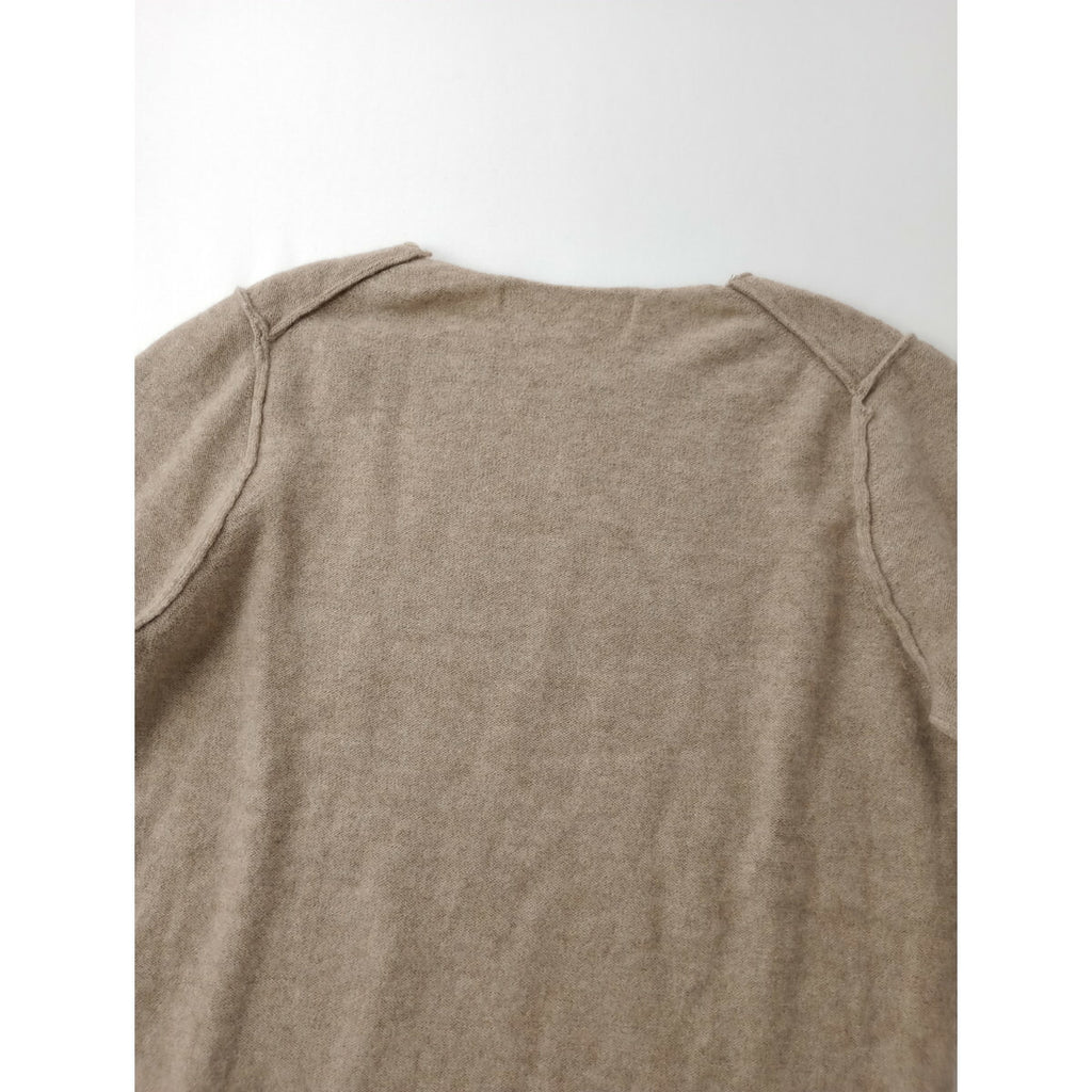 COMME des GARCONS COMME des GARCONS コムデギャルソン コムコム ウール 毛 100％ ニットトップス 長袖 セーター ベージュ XS (11M＋0527)【中古】