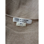 COMME des GARCONS COMME des GARCONS コムデギャルソン コムコム ウール 毛 100％ ニットトップス 長袖 セーター ベージュ XS 【中古】