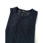 COMME des GARCONS コムデギャルソン キルティング ワンピース ジャンパースカート ネイビー XS【中古】